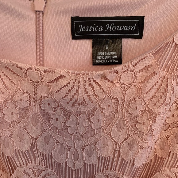 Jessica Howard - Pink Lace Dress - Size 6 - worn once - Picture 5 of 7